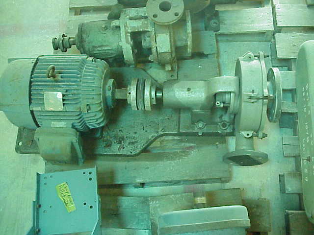 Triclover model 3EHF-108B-00A-S pump Driven by 7.5 HP, XP (explosion proof), 1160 RPM, 460V, 10.6 Amp, SF 1.15, Westinghouse MAC motor.